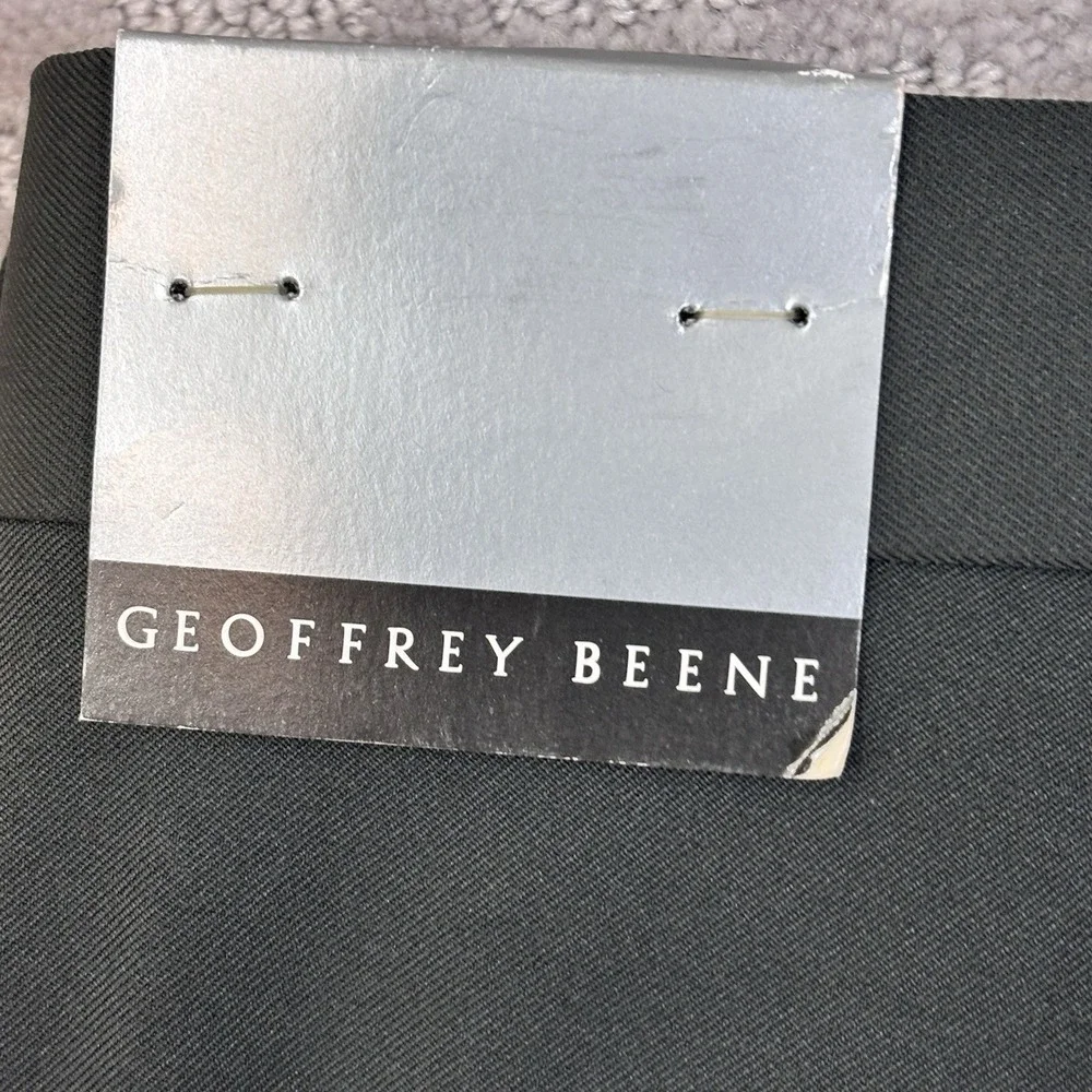 GEOFFREY BEENE Men's 38x32 Dark Grey  Dress Pants Trousers  Straight Leg